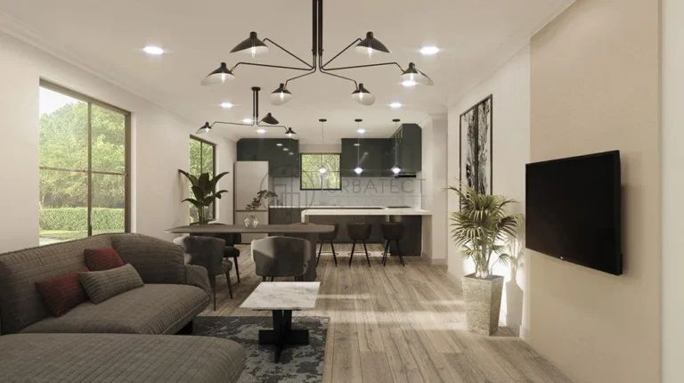 Urbatect Model 12: 950SF, 2 Bed and 2 Bath - Dining Hall