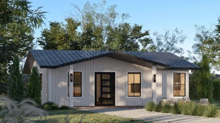 Urbatect Model 12: 950SF, 2 Bed and 2 Bath - Front Side