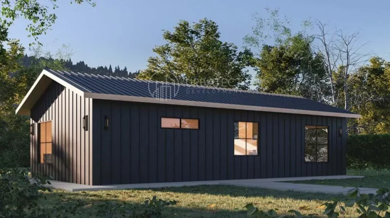 Urbatect Model 10- 800SF, 2 Bed and 2 bath - Back